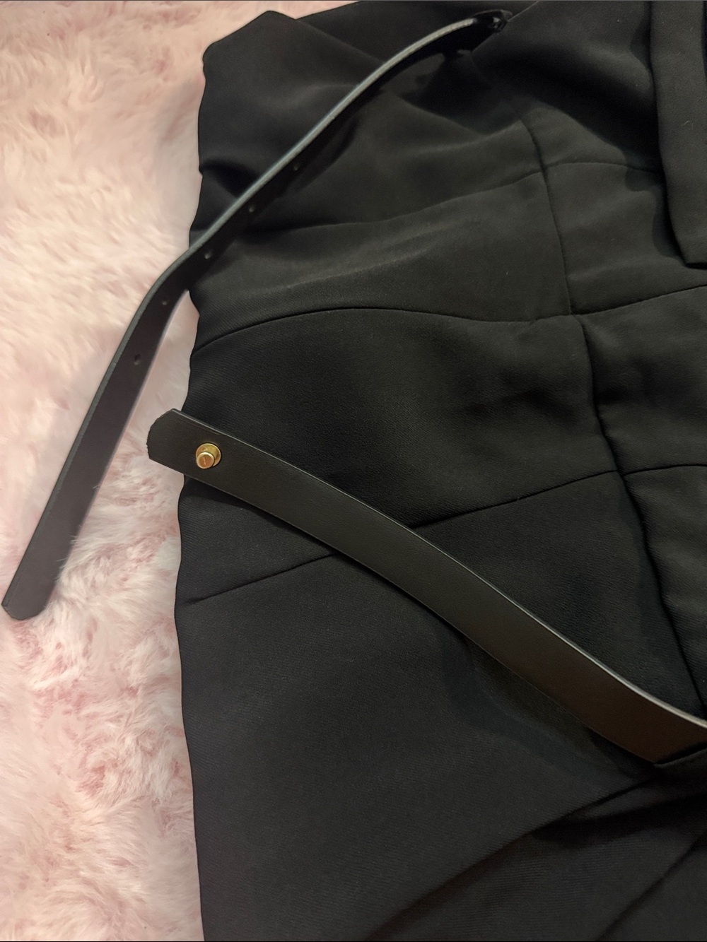 Zara Black Strapless Pleated-Waist Wide-Leg Jumpsuit - Picture 12 of 12
